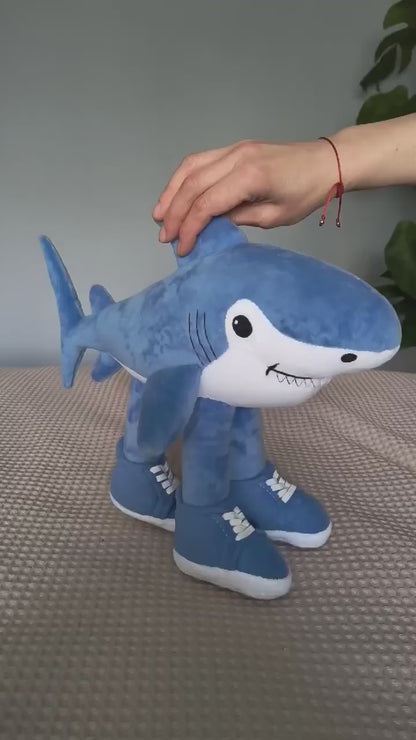 Tralalero Tralala Brain rot plushie toy